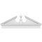 Ekena Millwork Acorn Architectural Grade PVC Combination Pediment, 50"W x 19-3/8"H x 2-3/4"P (Pitch 6/12) PEDPC050X195ACR00 - alternate 2